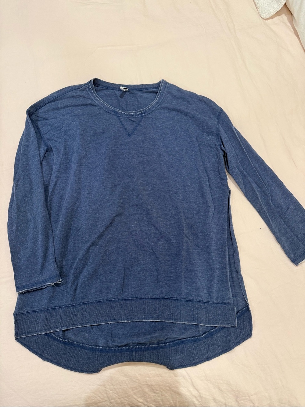 Z Supply Heathered Blue Crewneck Pullover